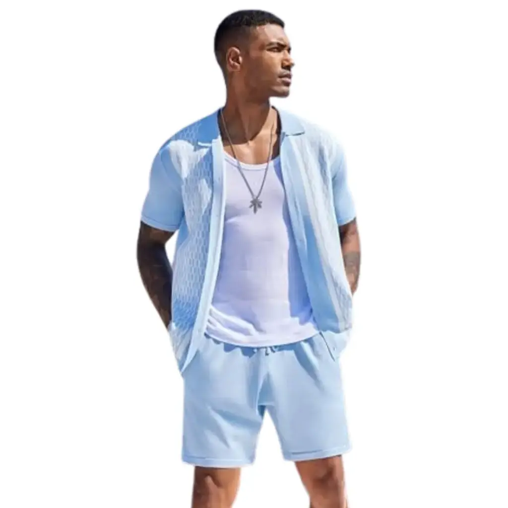 Conjunto tejido Coofandy C Azul T S