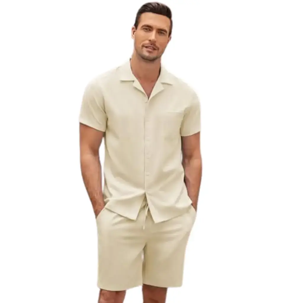 Conjunto tejido Coofandy C Beige T S
