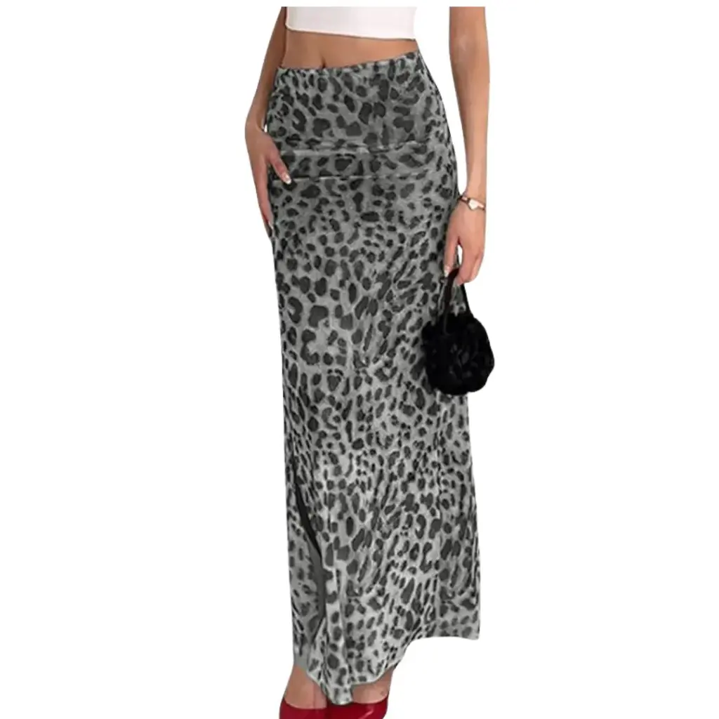 Falda Shein C Gris- Negro  T XS