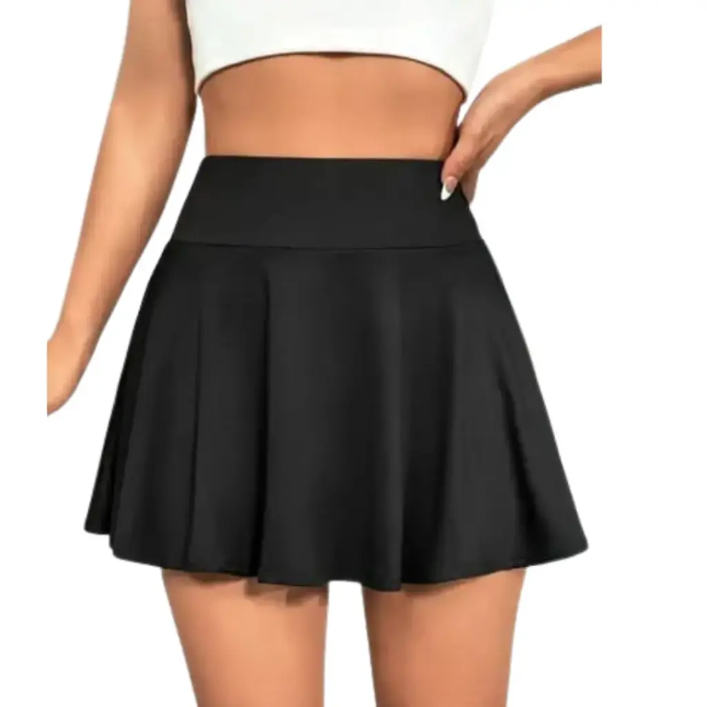 [101195] Falda Shein C Negro T 2XL