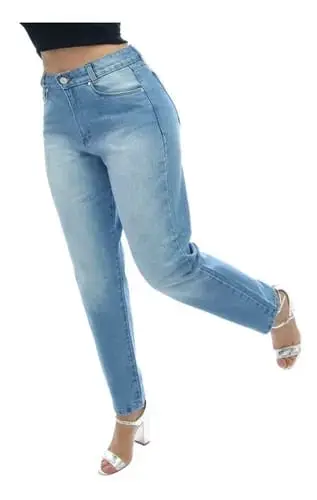 Pantalon de mezclilla Shein CAzul T L