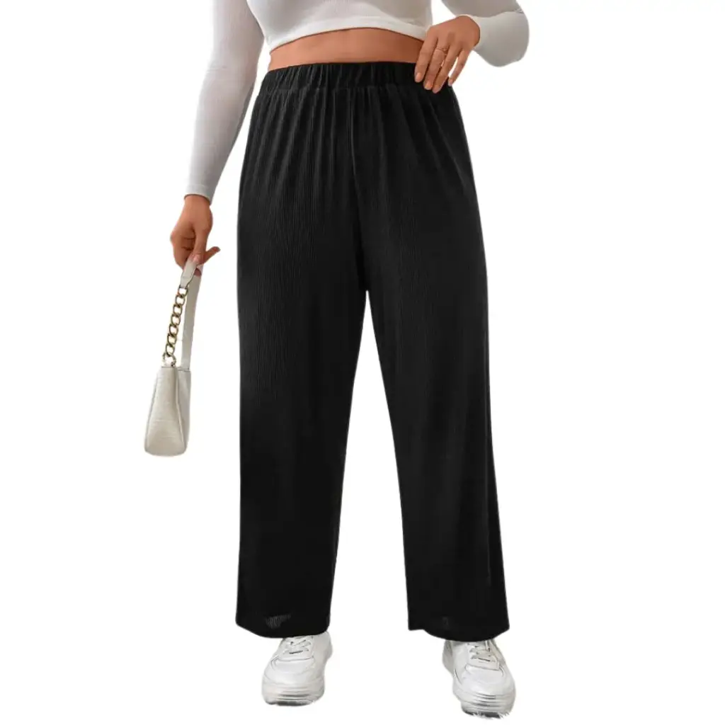 Pantalon tejido Shein C Negro T 3XL