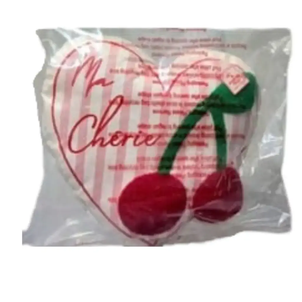 Cojín de corazón cereza 