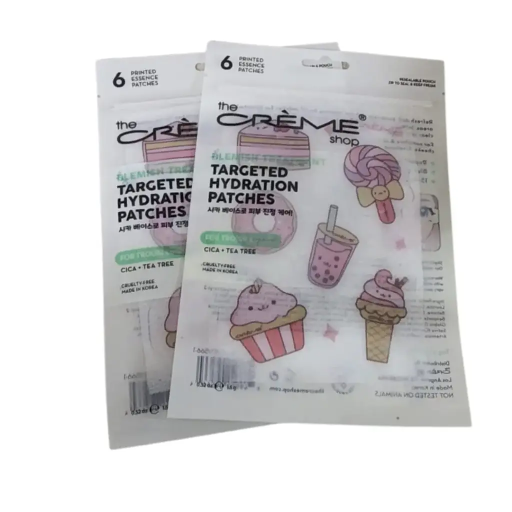 Parches de hidratacion de Te de arbol de cica