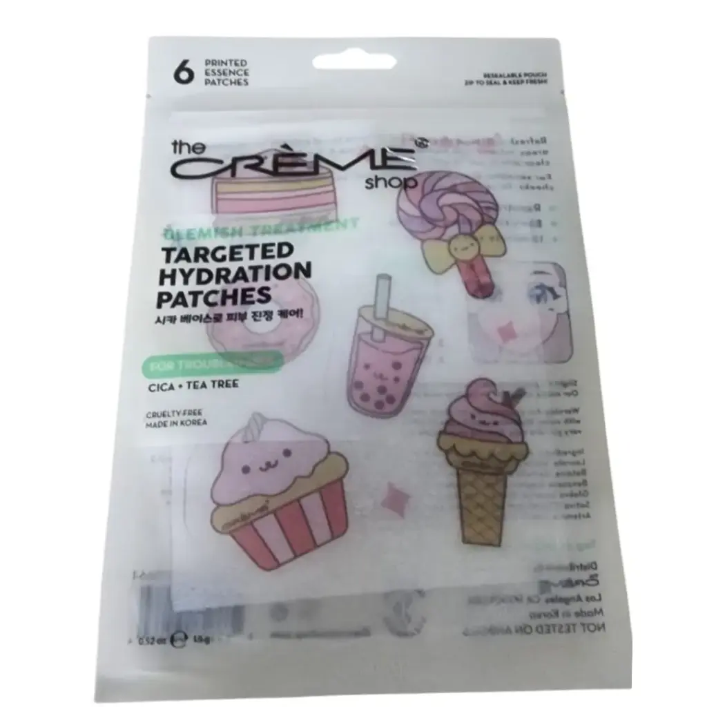 Parches de hidratacion de Te de arbol de cica The Creme