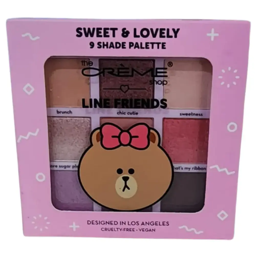 Paleta de sombra de ojos Linea Amigos Rosa The Creme