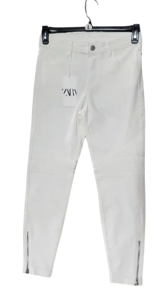  Pantalon Zara C Blanco T S