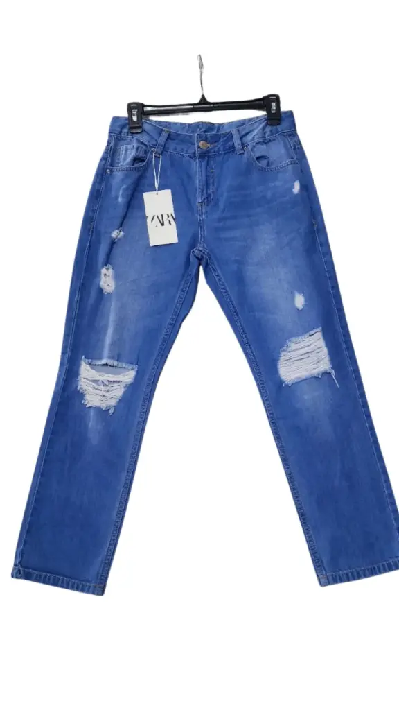 Pantalon de mezclilla Zara C Azul marino T L