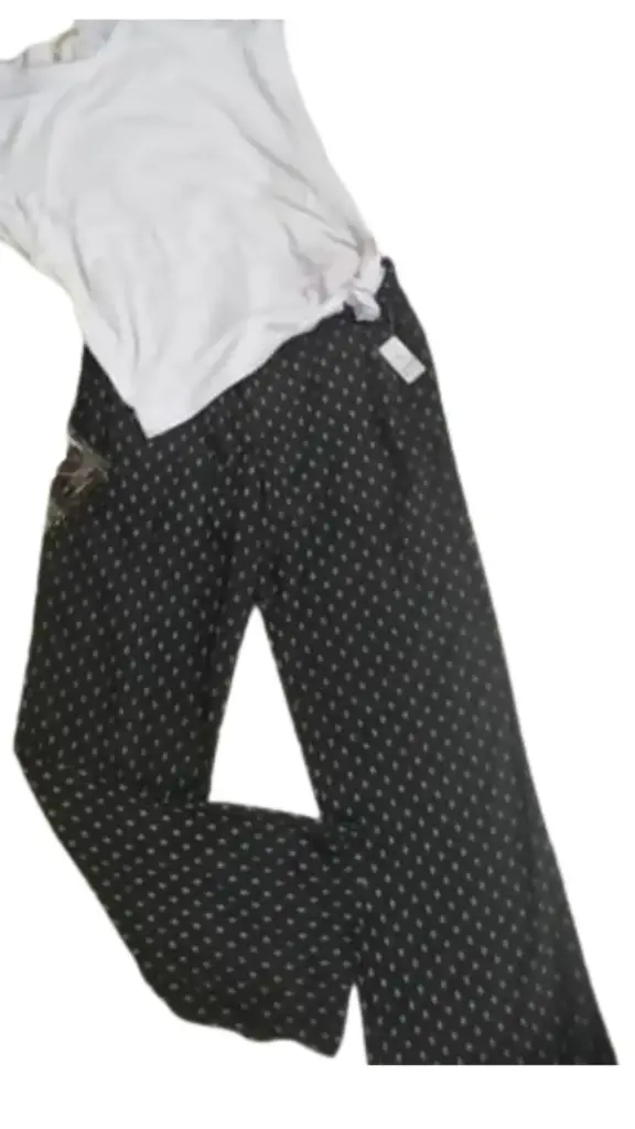 Pantalon Zara C Negro con grecas T M