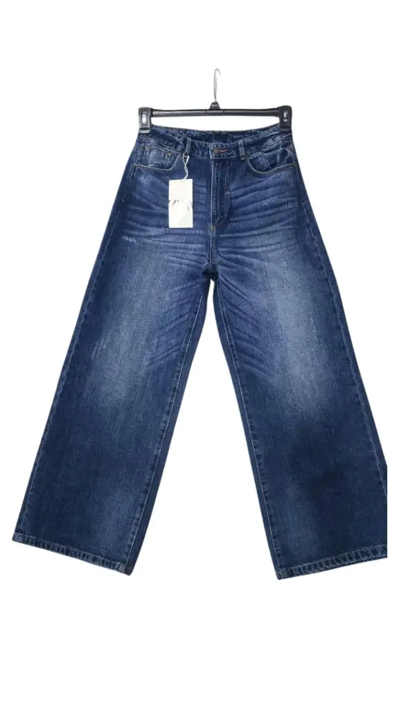 Pantalon de mezclilla Zara C Azul marino T L