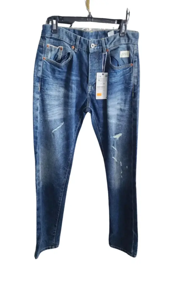 Pantalon de mezclilla Zara C Azul marino T XL