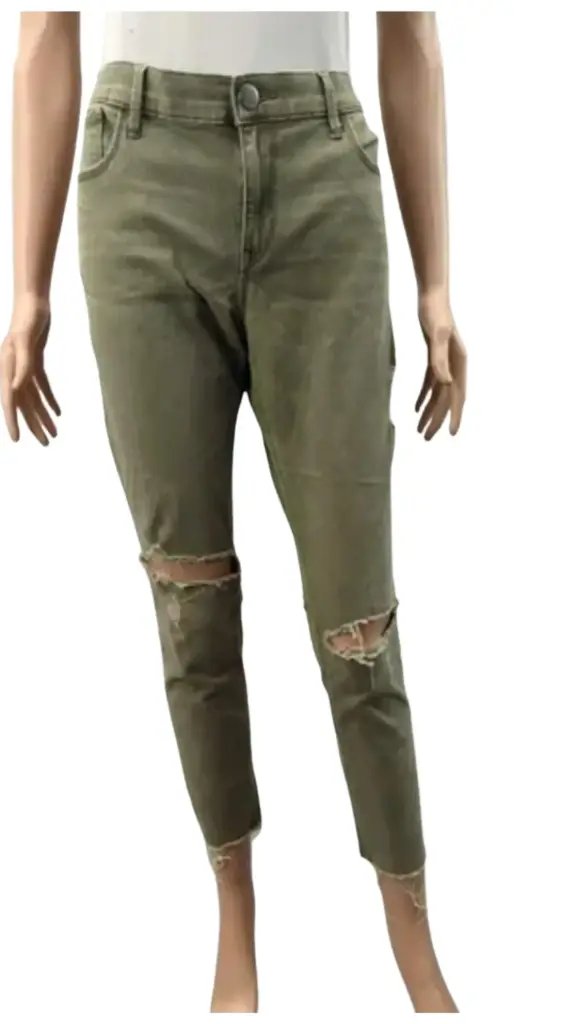 Pantalon de mezclilla Zara C Verde T S