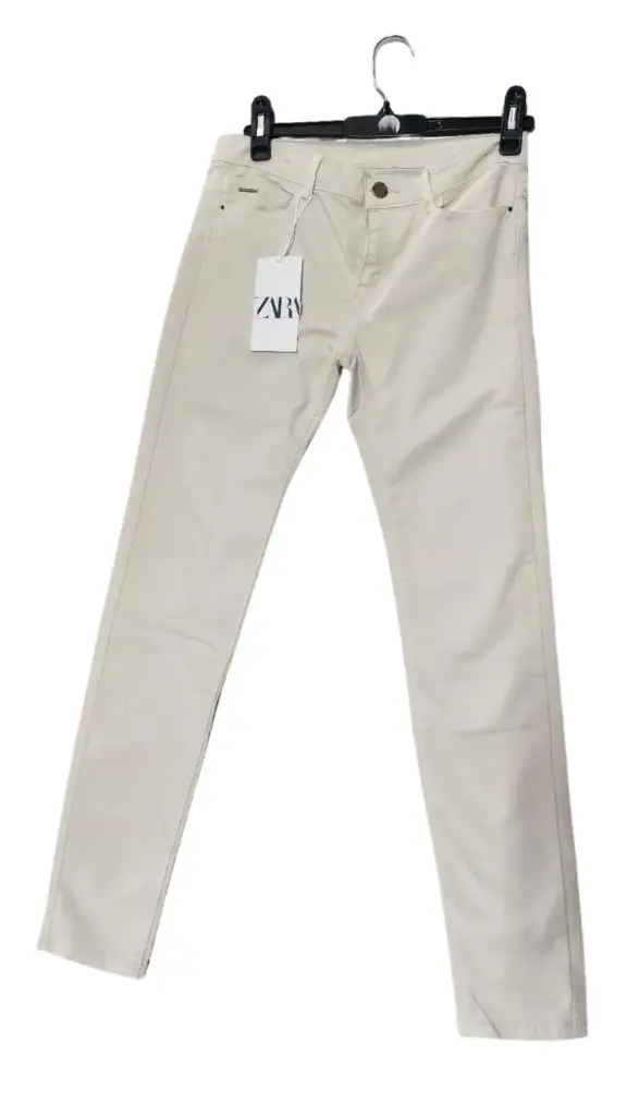  Pantalon Zara C Crema T L