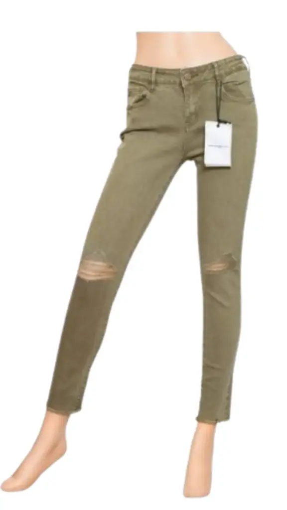 Pantalon de mezclilla Zara C Verde T M