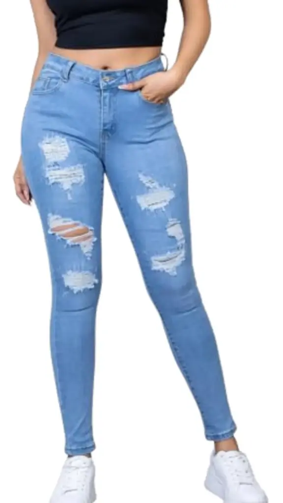 Pantalon de mezclilla Zara C Azul T M