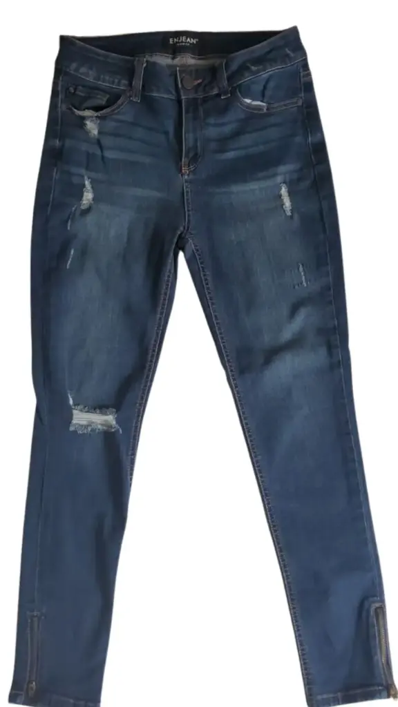 Pantalon de mezclilla Zara C AZul marino T XL