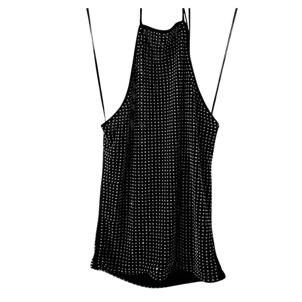 Blusa Zara C Negro con piedritas T S