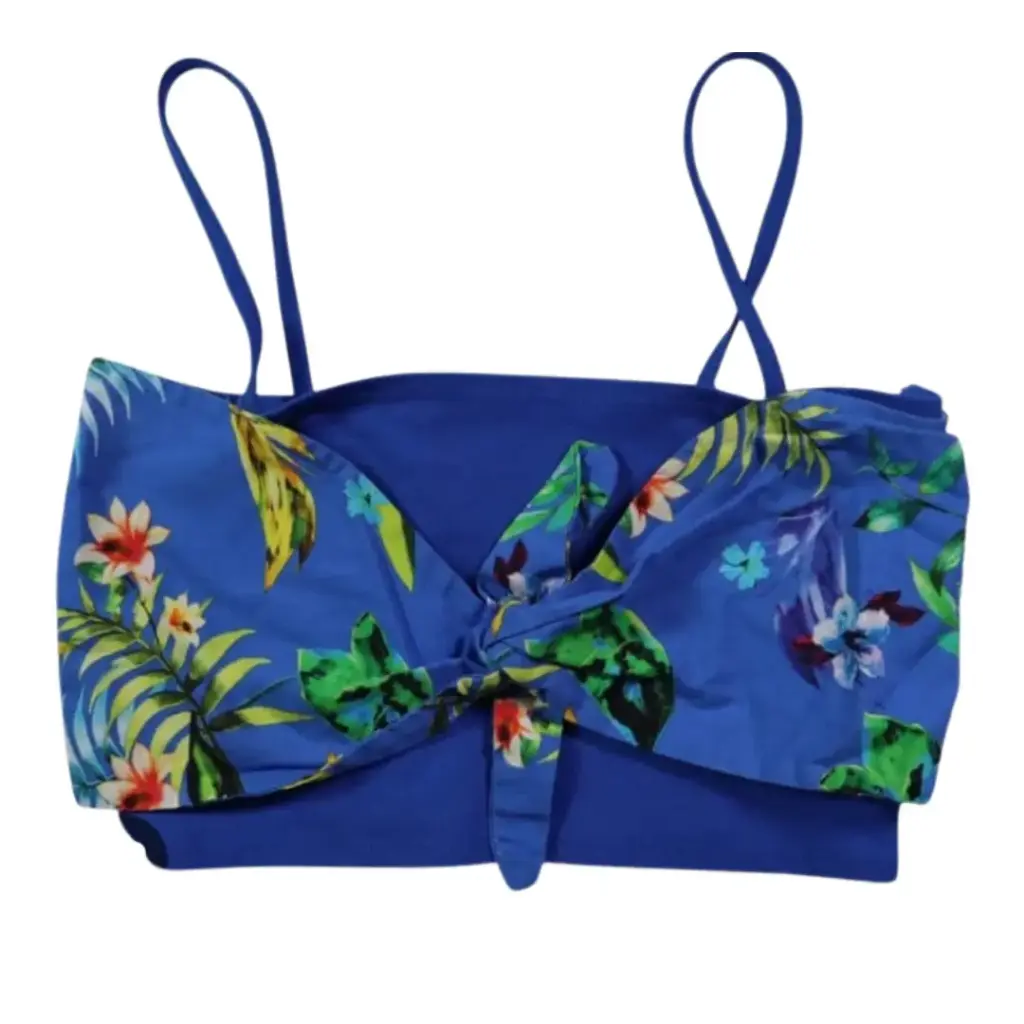 Crop top C Azul rey T S
