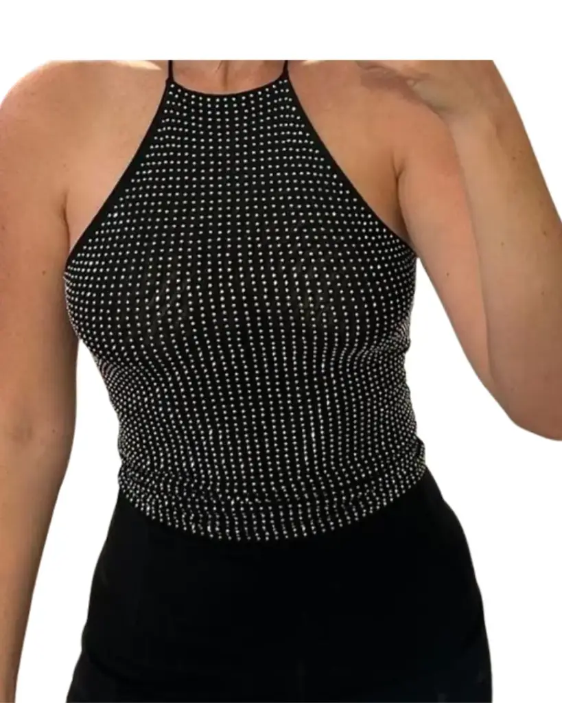 Blusa Zara C Negro con piedritas T M