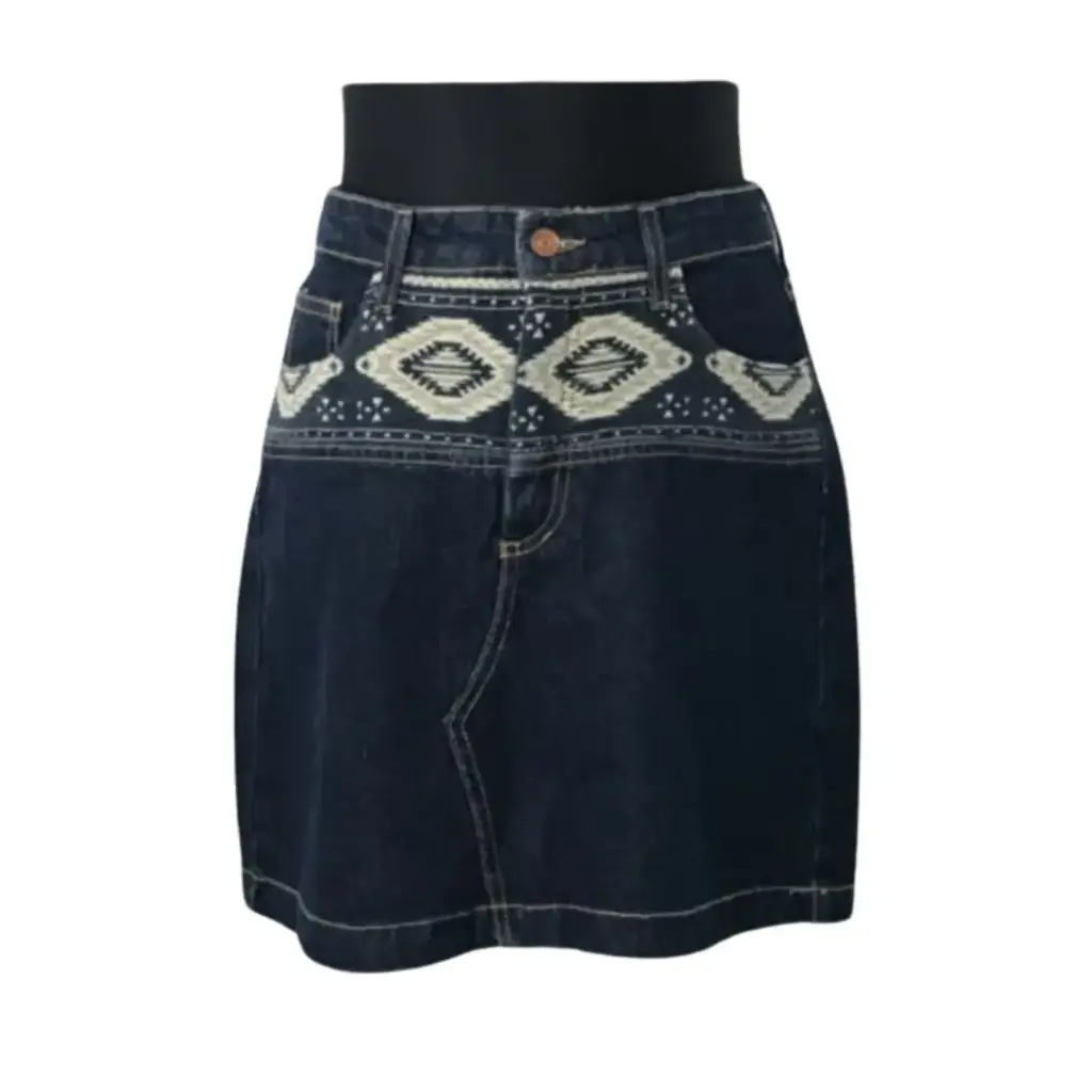 Falda DE Mezclilla Zara Azul marino T S