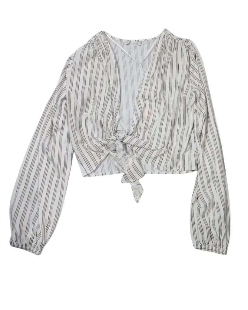 Blusa Zara C Blanco Rayas T M