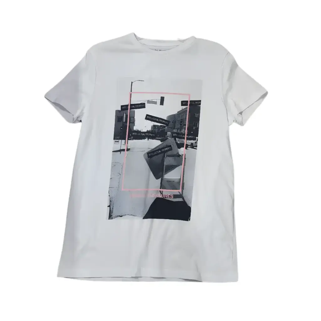 Playera Pull  Bear C Blanco intelectual T S