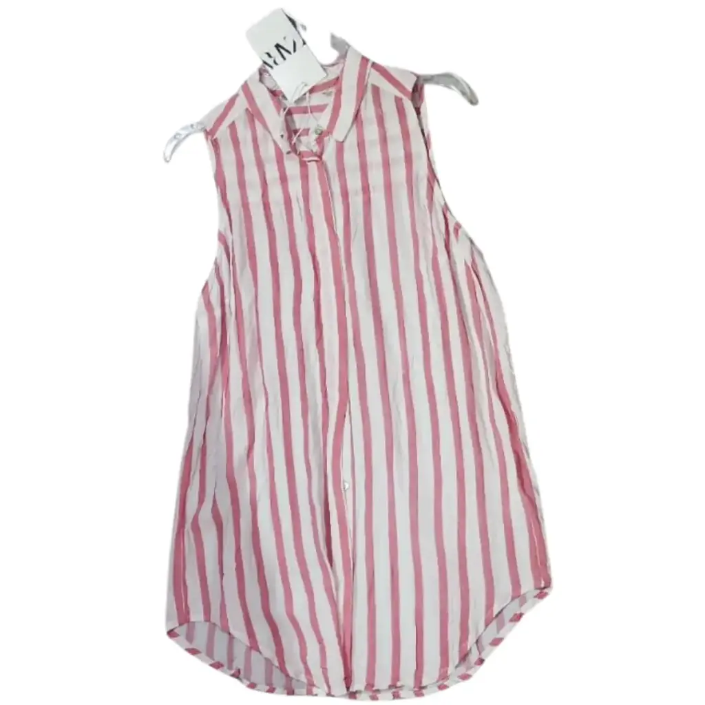 Blusa Zara C Blanco - rayas rojas T S