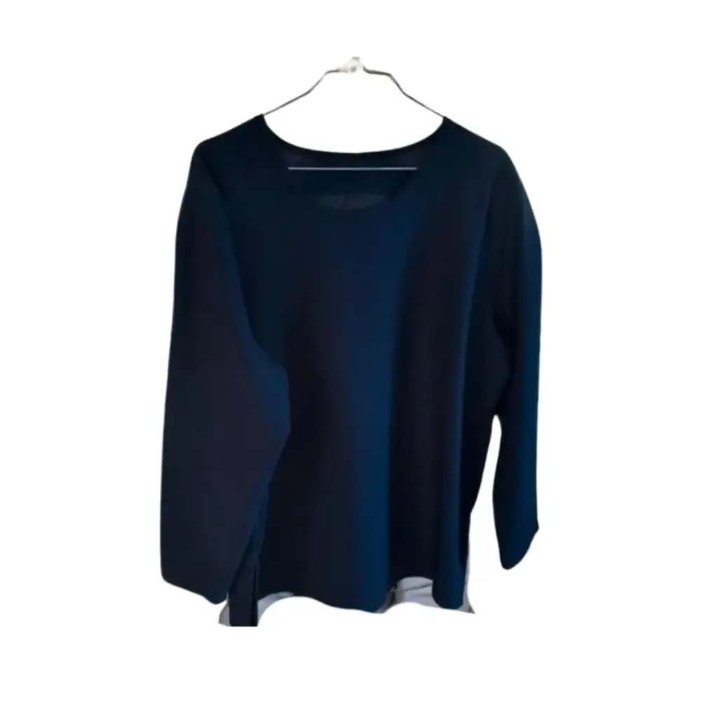 Blusa Tejida Zara C Azul marino T S