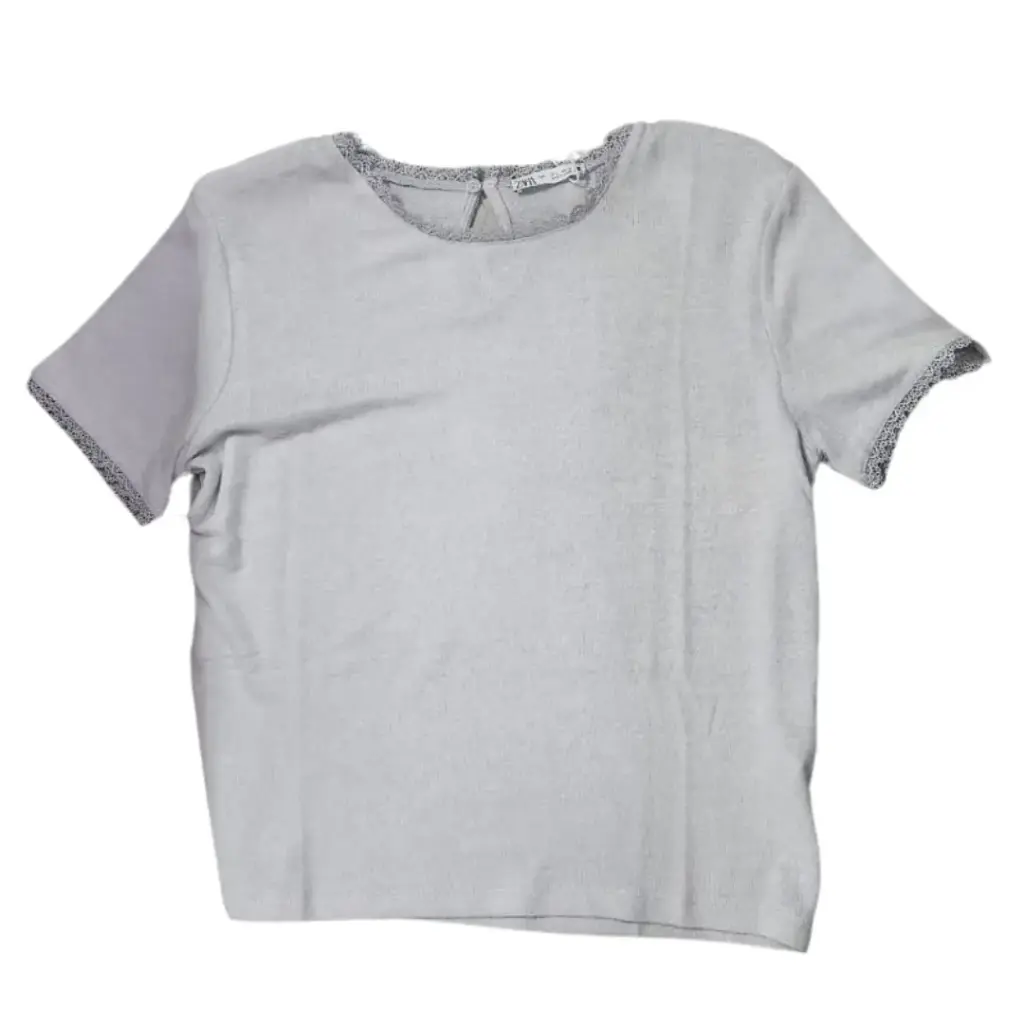 Blusa tejida Zara C Gris T S