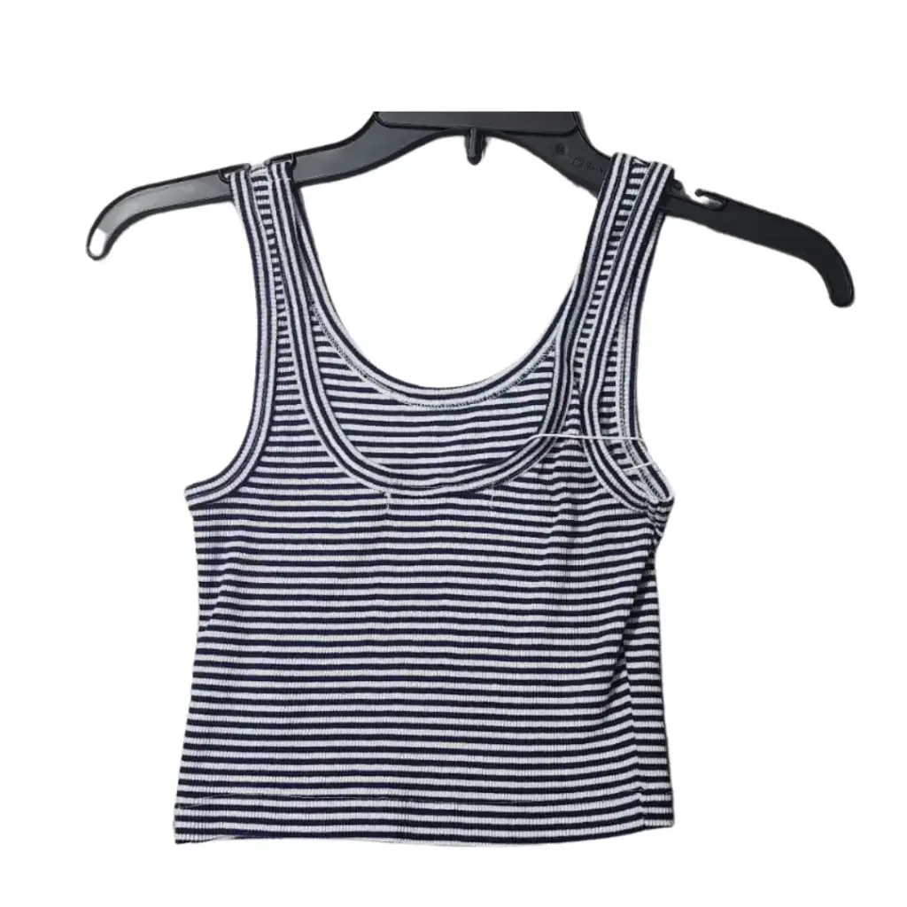 camiseta Zara C Blanco  rayas azul marino T S