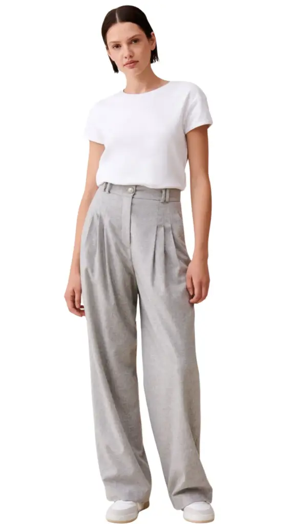 Pantalon Zara C Gris T S