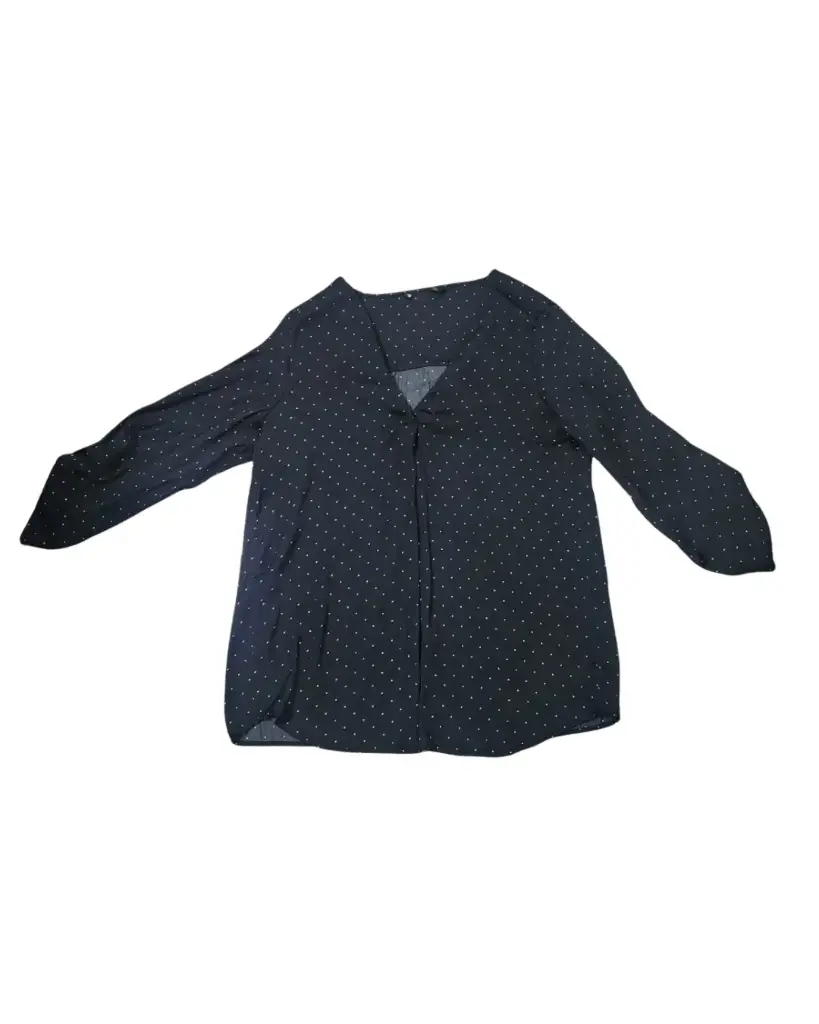 Blusa Zara C Negro puntos blancos T M