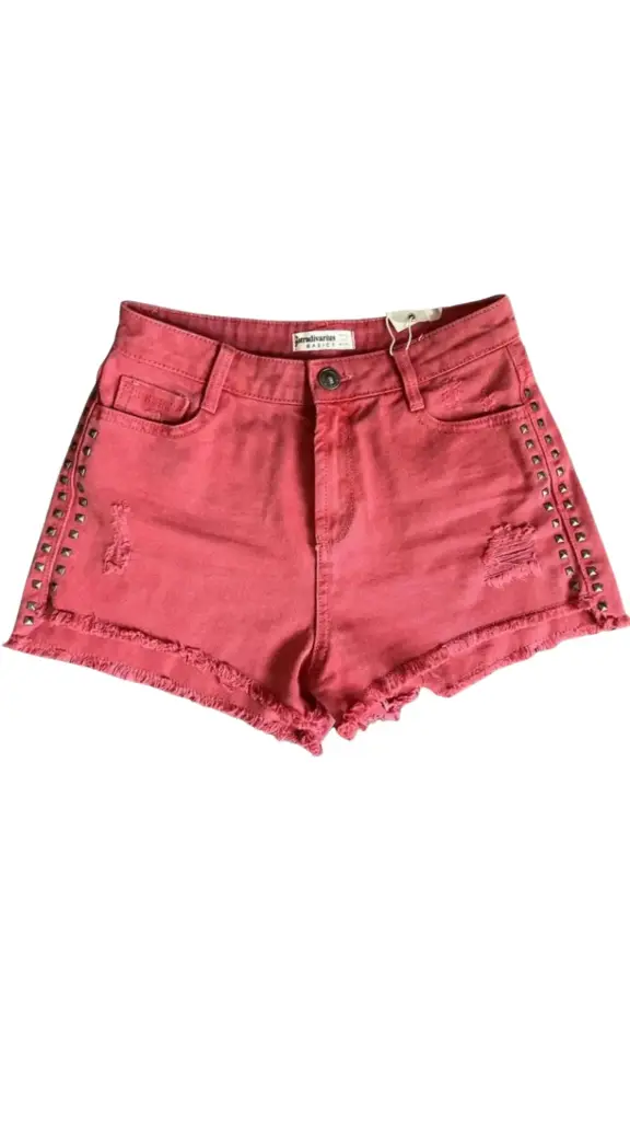 Short Zara C Rojo  con herrajes T S