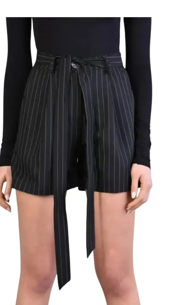 Short Zara C Negro Rayas T S