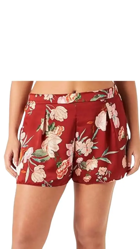 Short pijama Zara C Rojo Folral T S