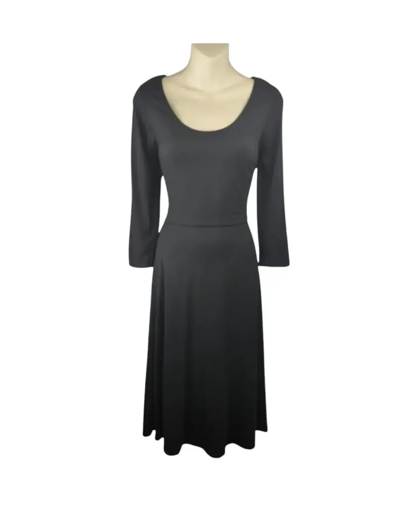 Vestido Zara C Negro Manga larga T M