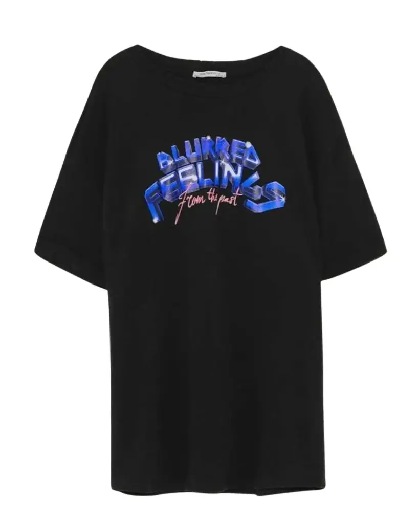 Playera Zara C  Negro blurred T M