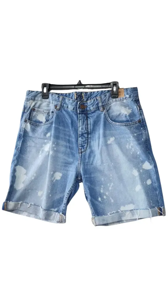 Short de mezclilla Zara C Azul T XL