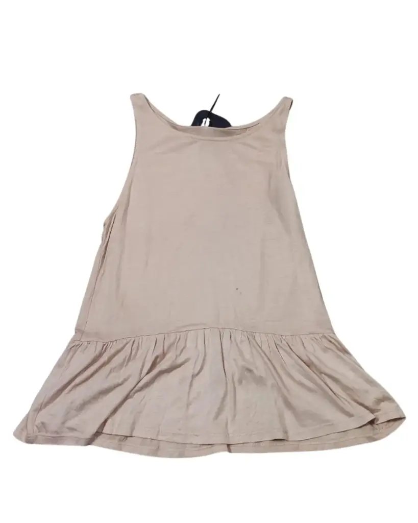 Blusa Zara C Beige sin mangas T M