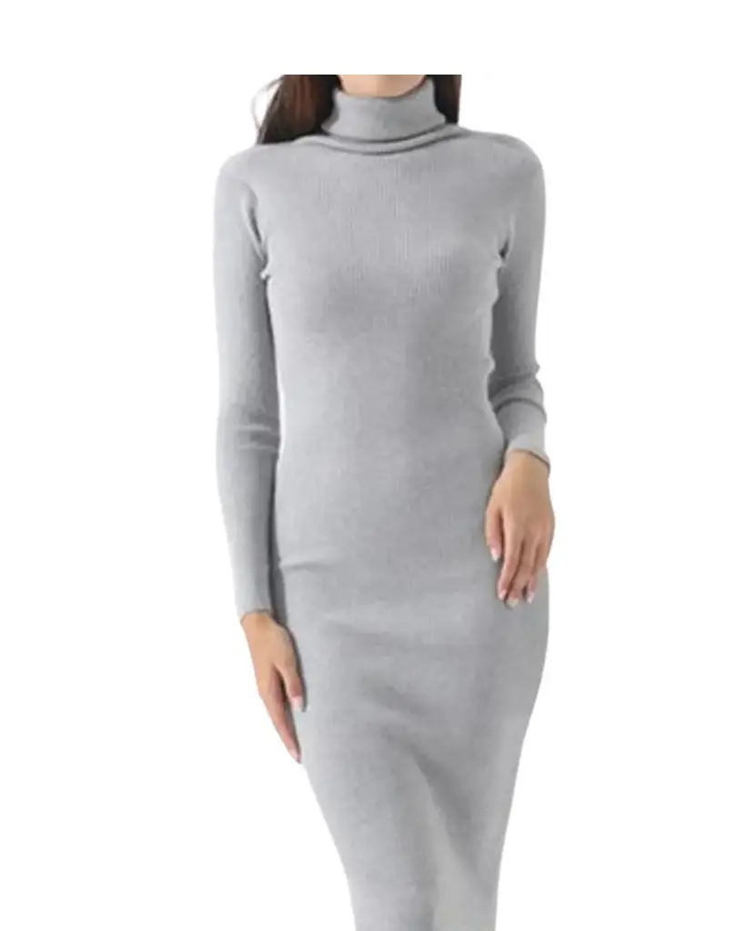 Vestido tejido Zara C Gris T M