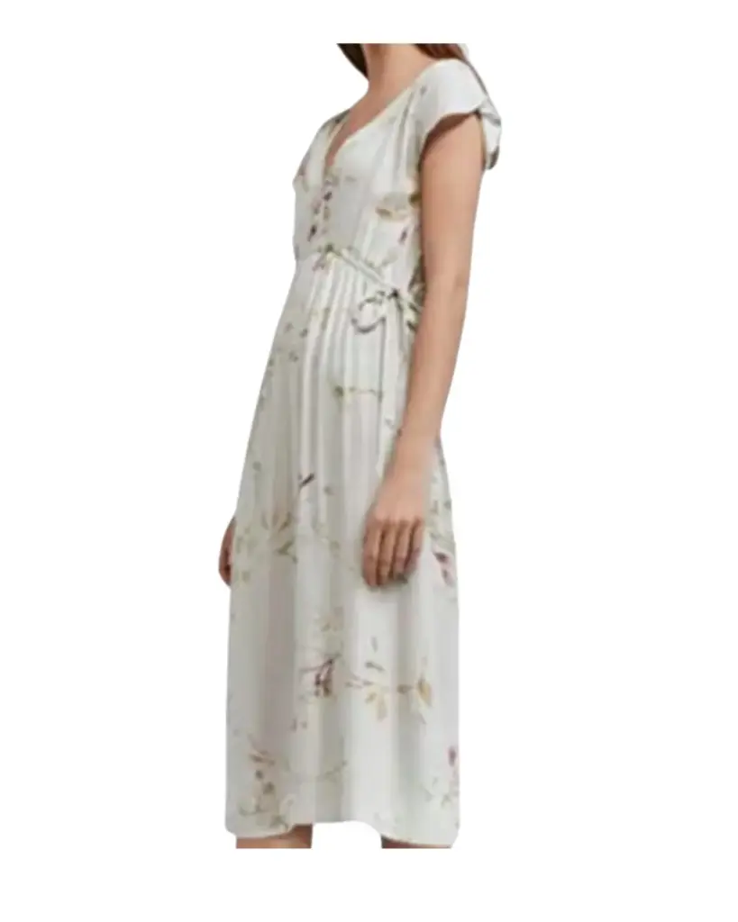 Vestido Zara C Gris Floral T M