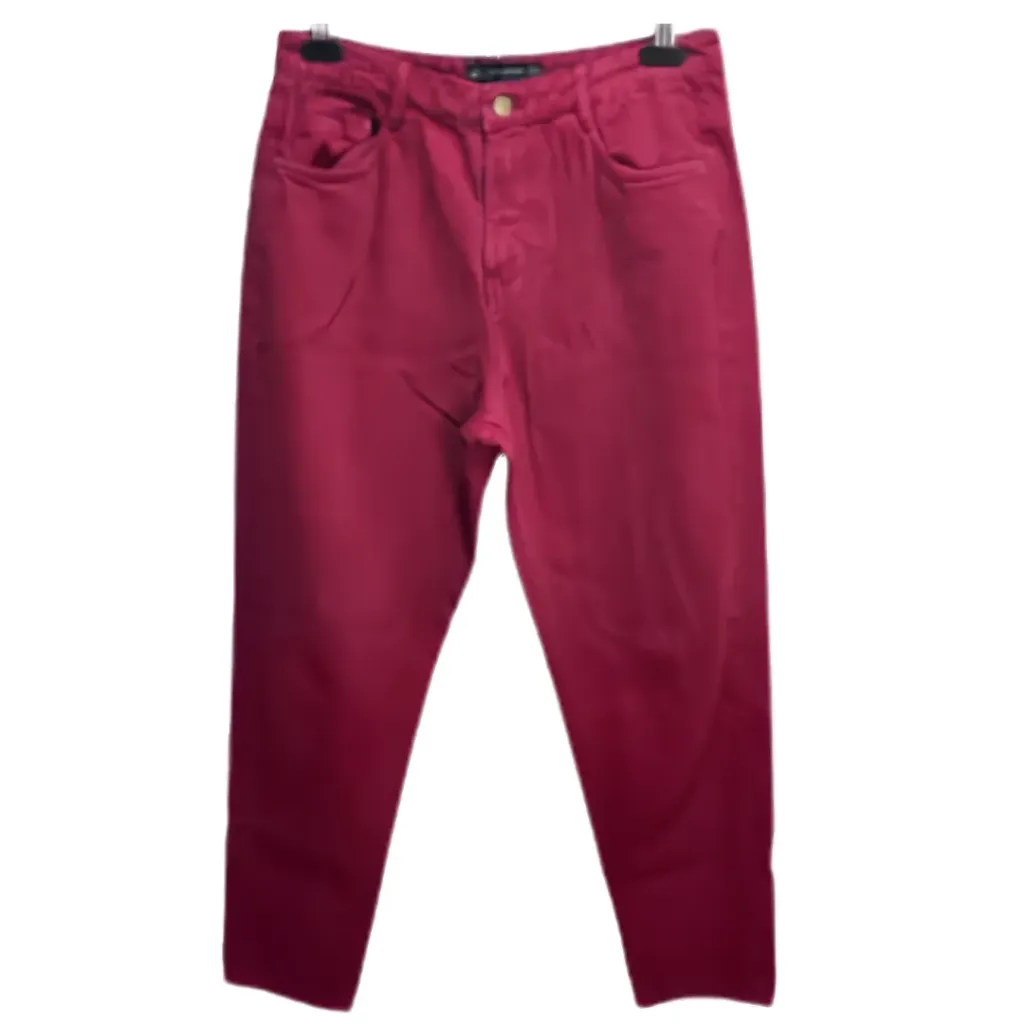 [113151] Pantalon Zara C Vino roto T XL