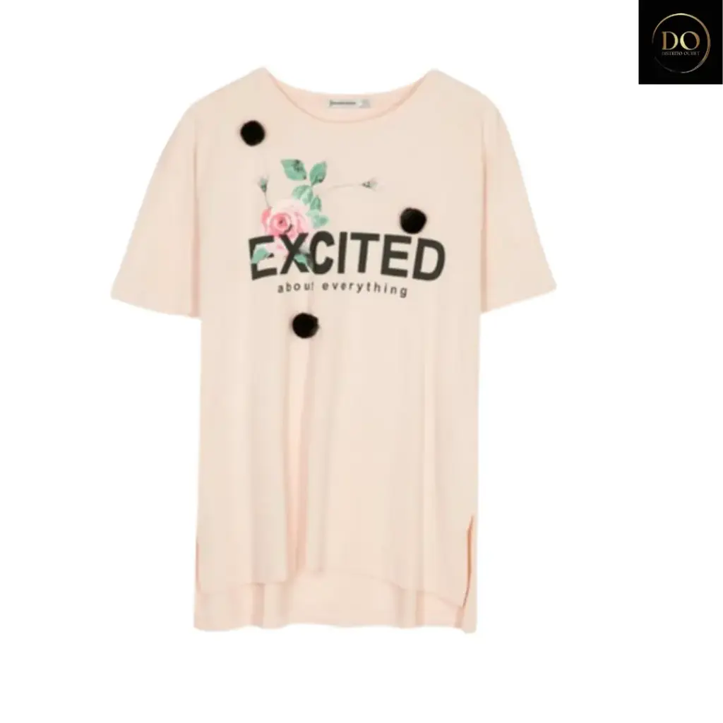 Playera Zara C Salmon T L