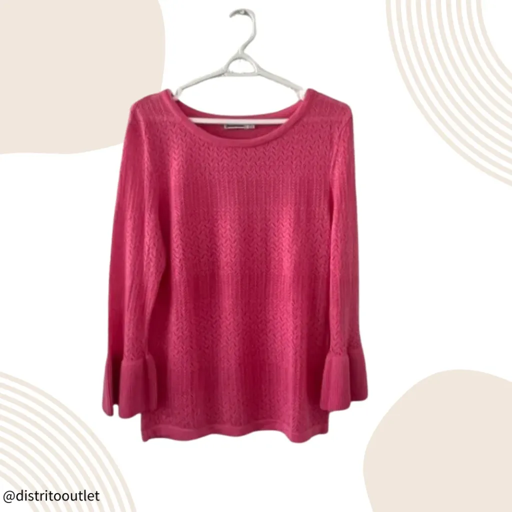 Blusa Tejida Zara C Rosa T L