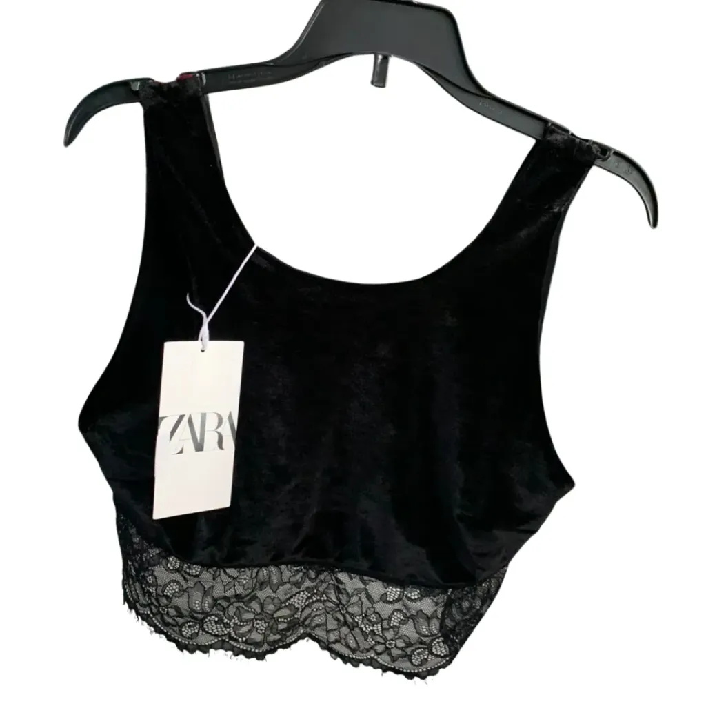 Top Gamuza Zara C Negro T M 