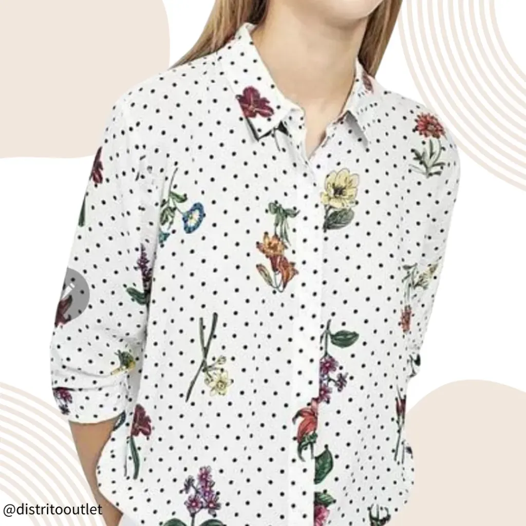 Blusa Zara C Crema Floral T M