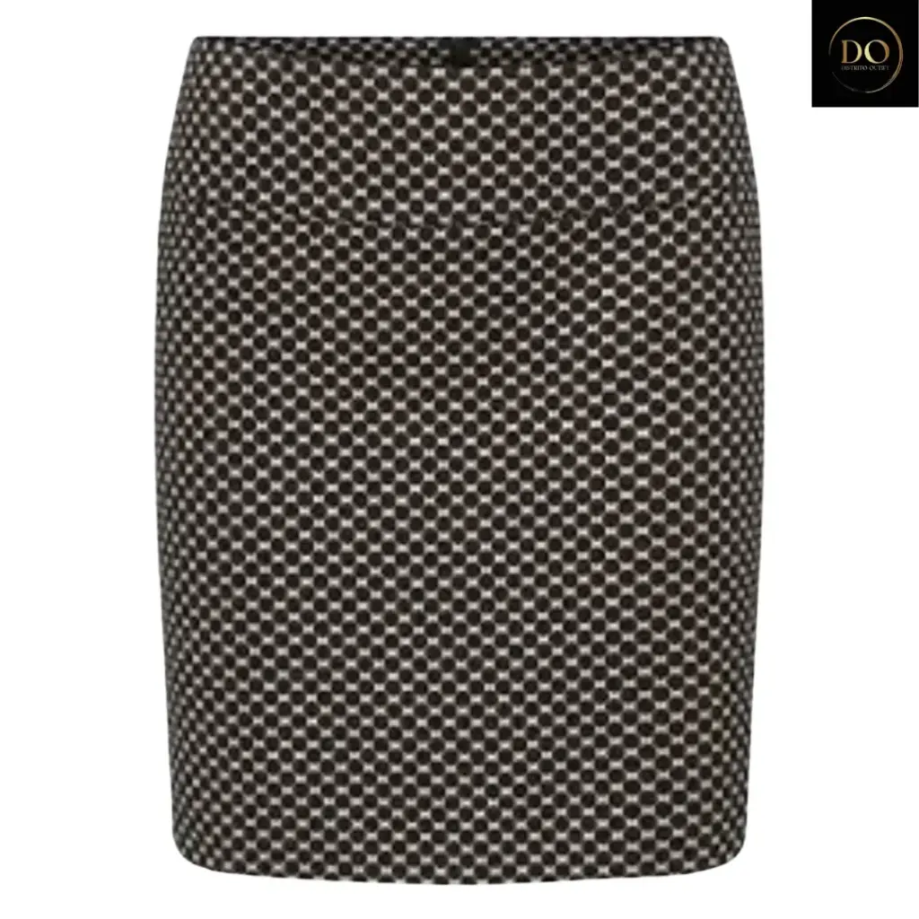 Falda Zara C Negro Blanco T S