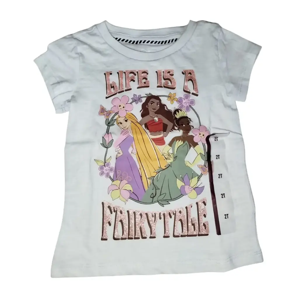 [472835] Blusa Princesas C Azul T 2T