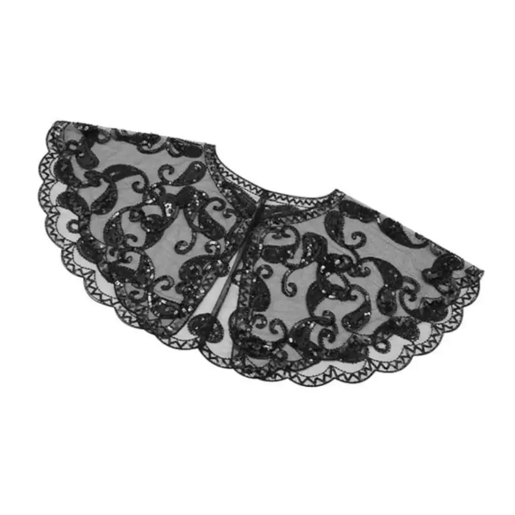 Chal de encaje y lentejuela 