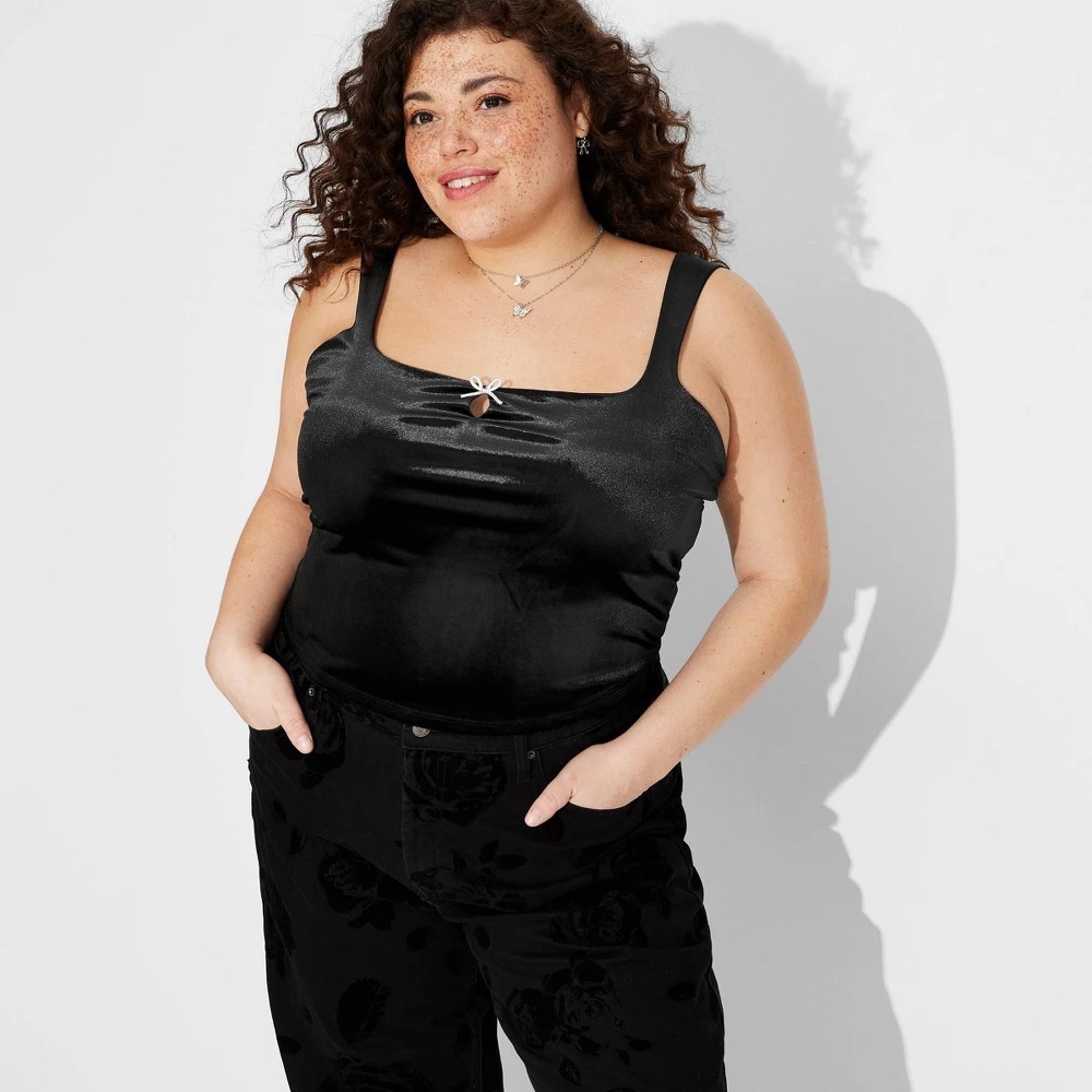 Crop Top Wild Fable C Negro T XXL